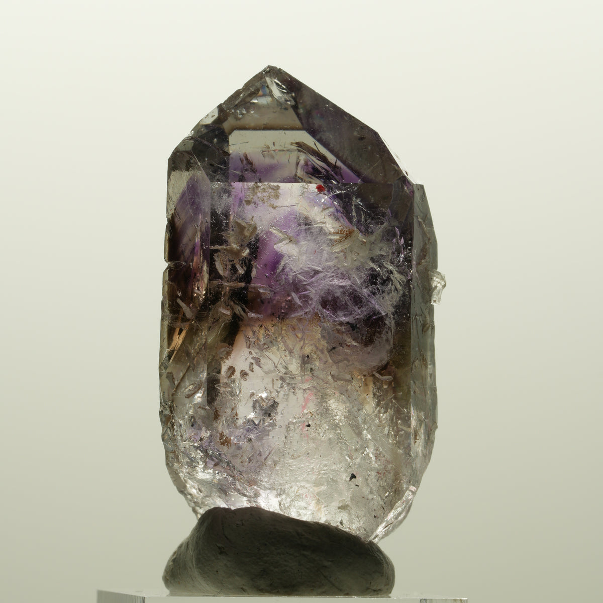 Enhydro Harlekin Skelett Phantom Amethyst Prehnit, 1x Blase Streep Mine Namibia 51*27*20mm #15041