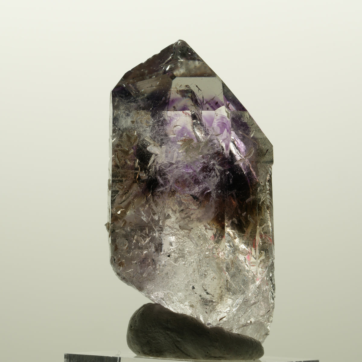 Enhydro Harlekin Skelett Phantom Amethyst Prehnit, 1x Blase Streep Mine Namibia 51*27*20mm #15041