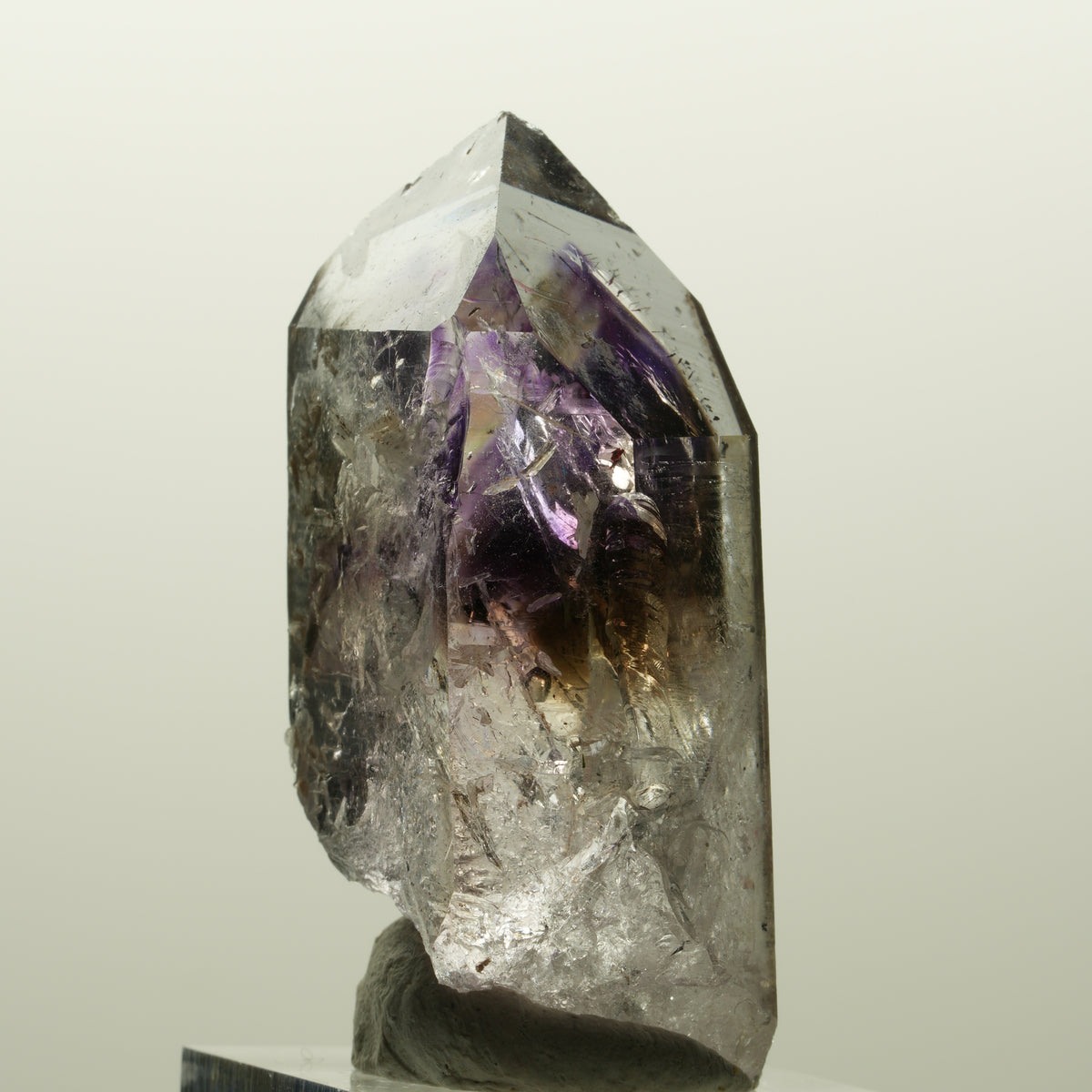 Enhydro Harlekin Skelett Phantom Amethyst Prehnit, 1x Blase Streep Mine Namibia 51*27*20mm #15041