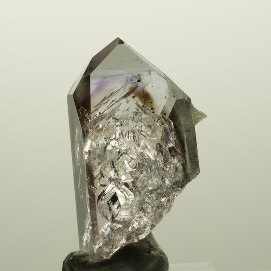 Skelett Phantom Amethyst mit Analcim, Prehnit, Hämatit Streep Mine, Namibia 43*23*16mm #15042