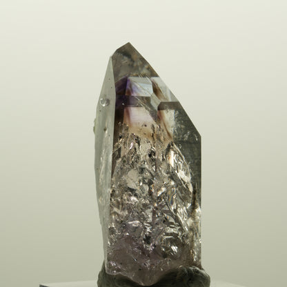 Skelett Phantom Amethyst mit Analcim, Prehnit, Hämatit Streep Mine, Namibia 43*23*16mm #15042