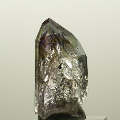 Skelett Phantom Amethyst mit Analcim, Prehnit, Hämatit Streep Mine, Namibia 43*23*16mm #15042