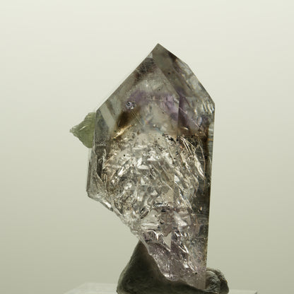 Skelett Phantom Amethyst mit Analcim, Prehnit, Hämatit Streep Mine, Namibia 43*23*16mm #15042