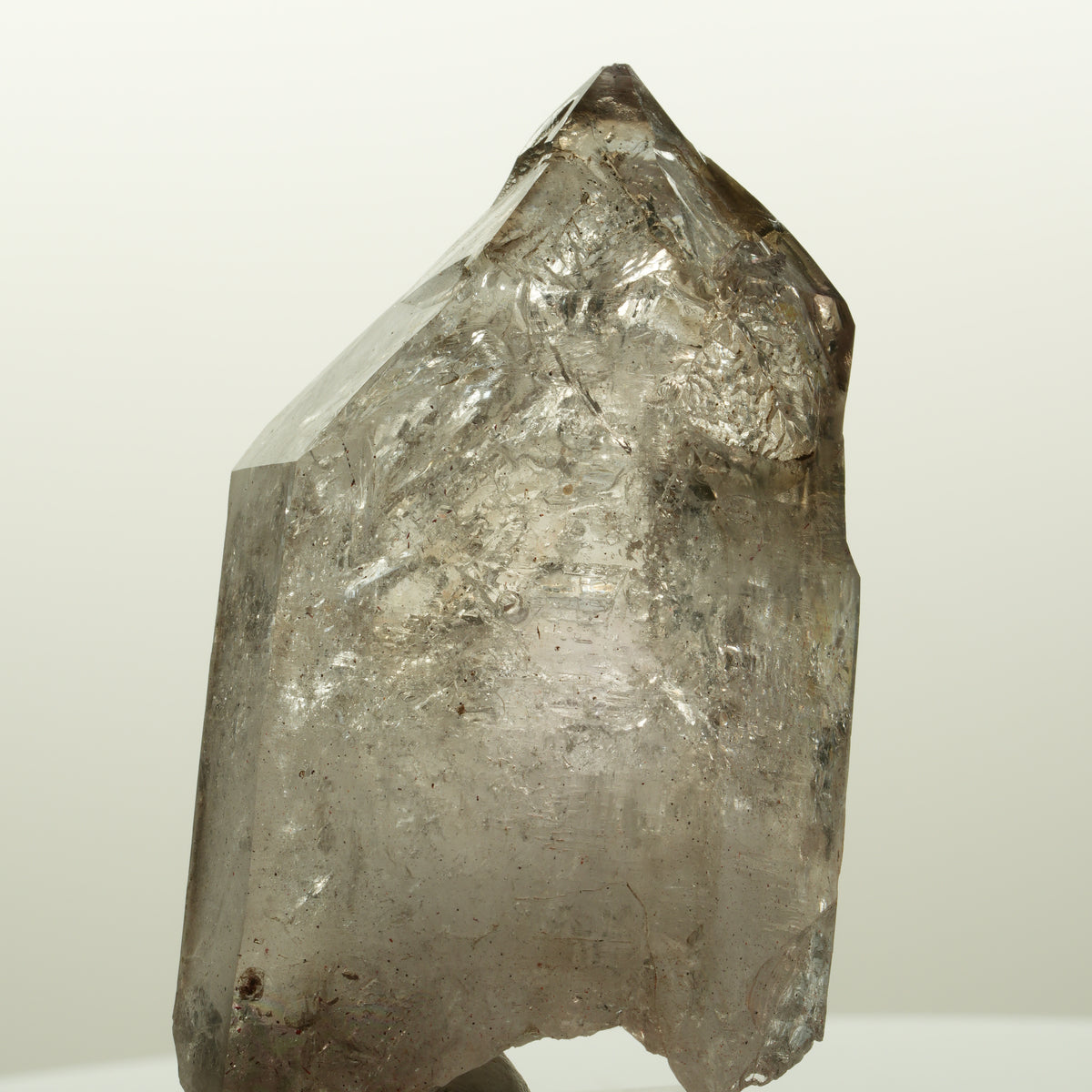 Seltene Phantom Skelett Rauchquarz Spitze Goboboseb, Namibia 65*37*24mm #15043