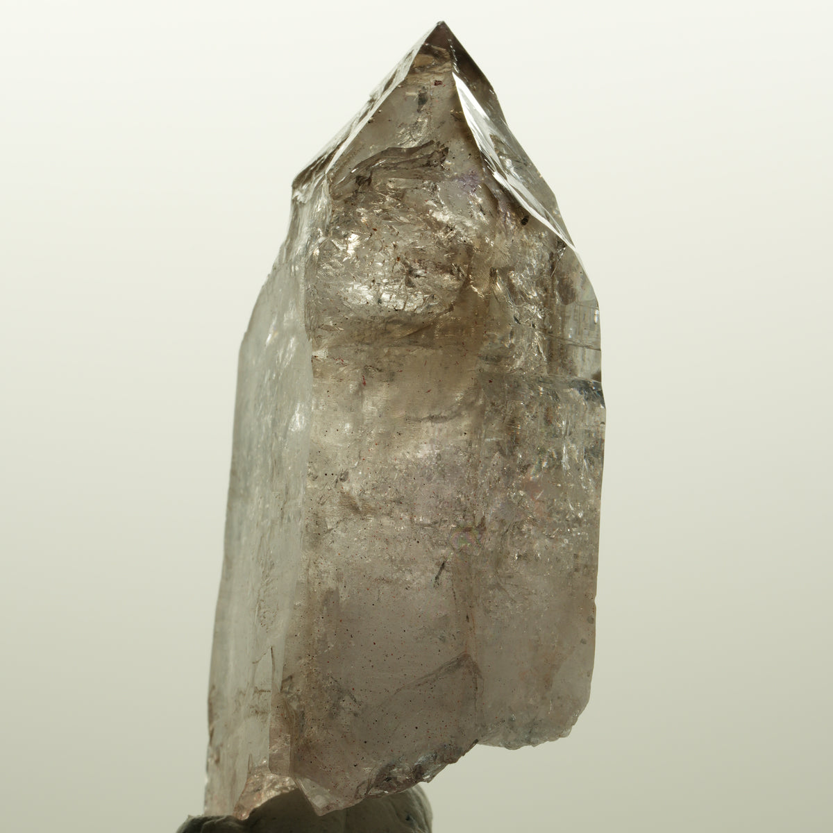 Seltene Phantom Skelett Rauchquarz Spitze Goboboseb, Namibia 65*37*24mm #15043