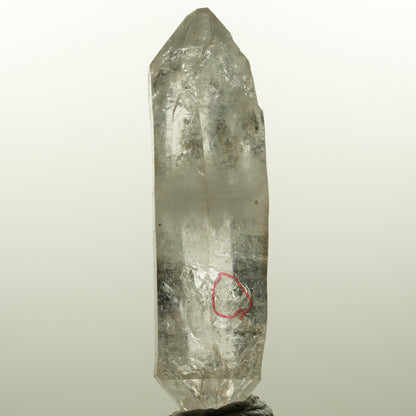 Enhydro Skelett Rauchquarz Doppelender, 1x Blase Goboboseb, Namibia 78*24*21mm #15044