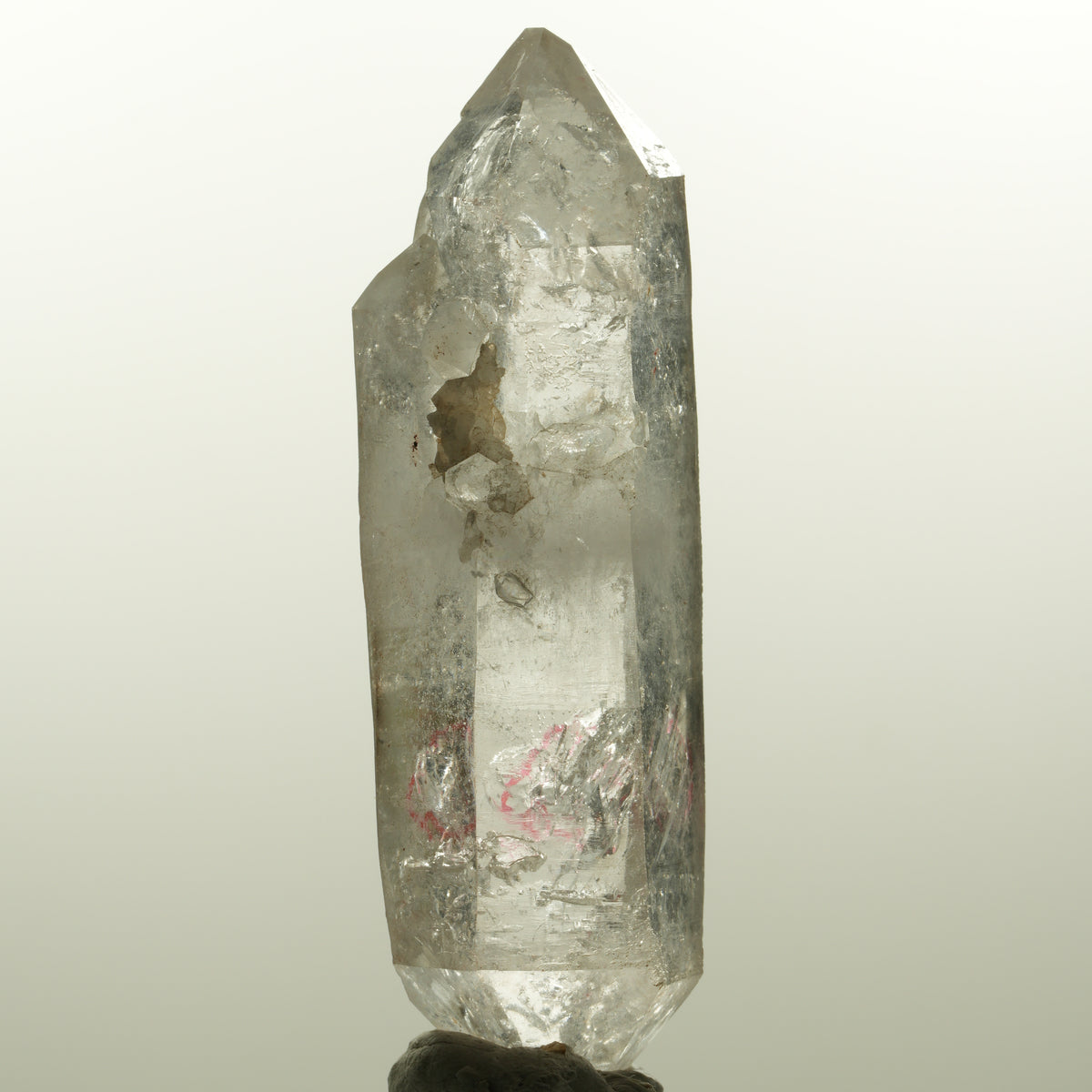 Enhydro Skelett Rauchquarz Doppelender, 1x Blase Goboboseb, Namibia 78*24*21mm #15044