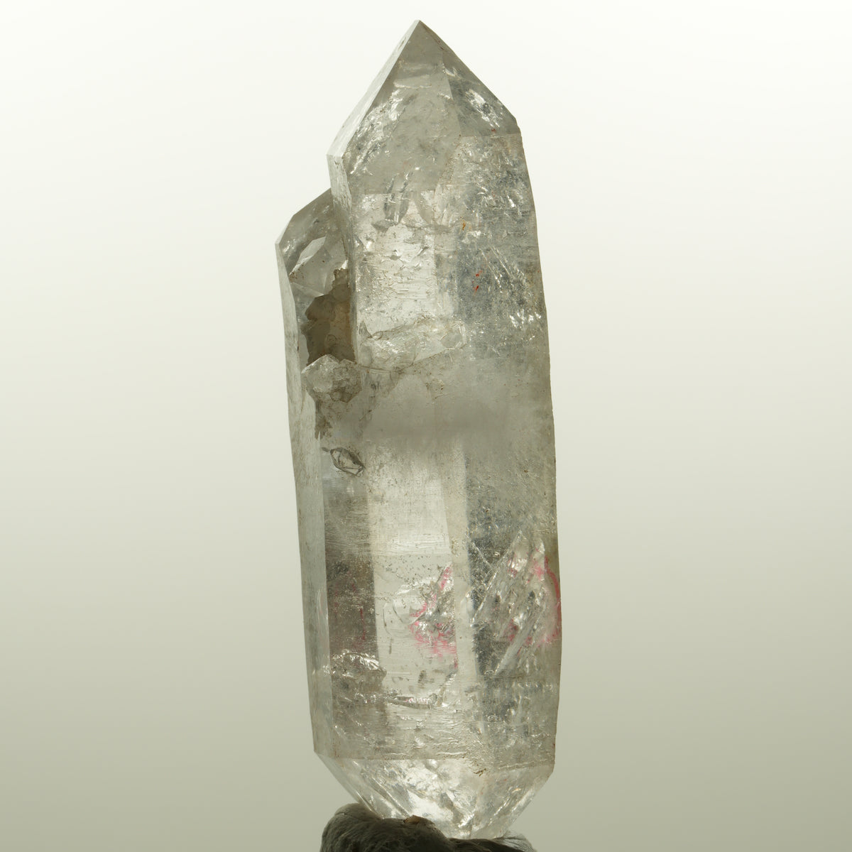 Enhydro Skelett Rauchquarz Doppelender, 1x Blase Goboboseb, Namibia 78*24*21mm #15044