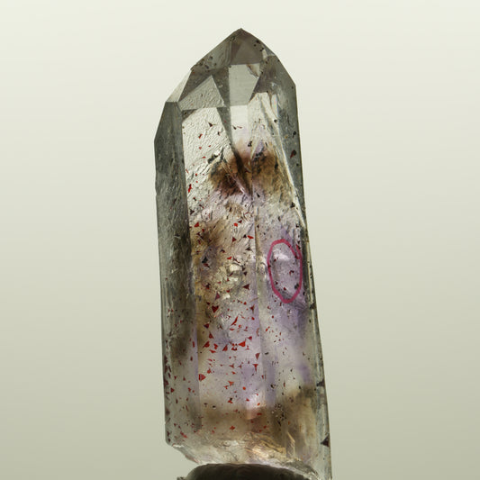 Enhydro Harlekin Lemurian Phantom Amethyst, 1x Blase Streep Mine, Namibia 53*24*15mm #15045