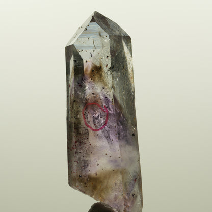 Enhydro Harlekin Lemurian Phantom Amethyst, 1x Blase Streep Mine, Namibia 53*24*15mm #15045