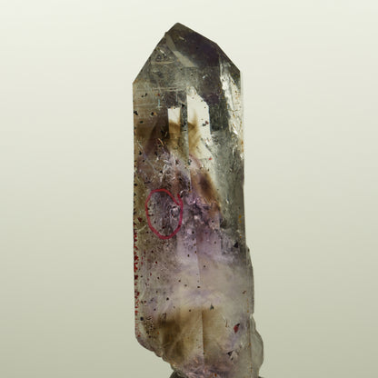 Enhydro Harlekin Lemurian Phantom Amethyst, 1x Blase Streep Mine, Namibia 53*24*15mm #15045
