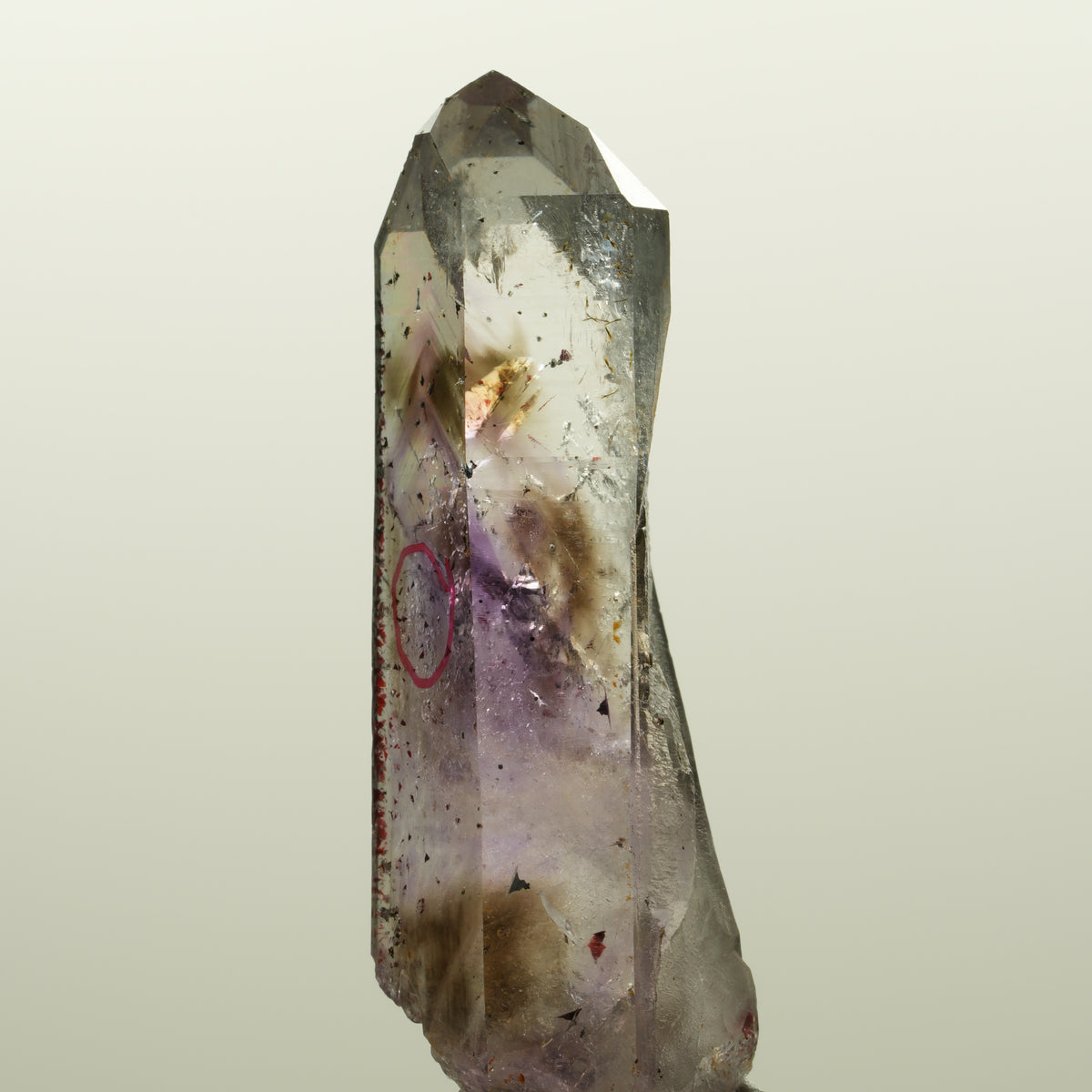 Enhydro Harlekin Lemurian Phantom Amethyst, 1x Blase Streep Mine, Namibia 53*24*15mm #15045