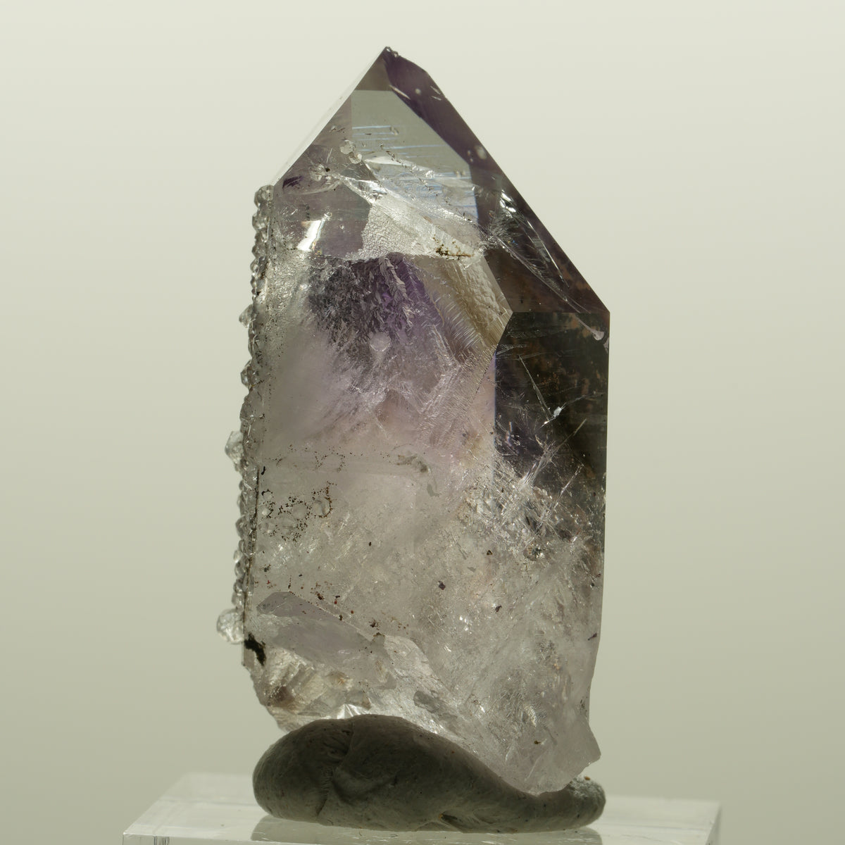 Lemurian Skelett Phantom Amethyst mit Analcim Streep Mine, Namibia 41*20*18mm #15047