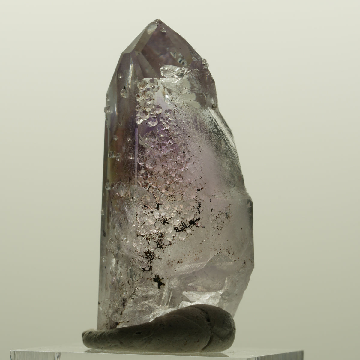 Lemurian Skelett Phantom Amethyst mit Analcim Streep Mine, Namibia 41*20*18mm #15047