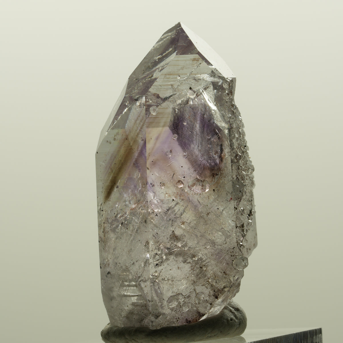Lemurian Skelett Phantom Amethyst mit Analcim Streep Mine, Namibia 41*20*18mm #15047