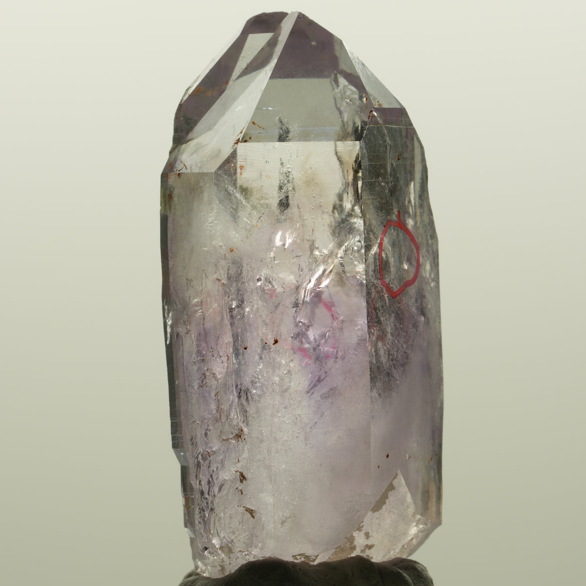 Enhydro Skelett Phantom Amethyst Spitze, 3x Blase Streep Mine Namibia 46*20*17mm #15048