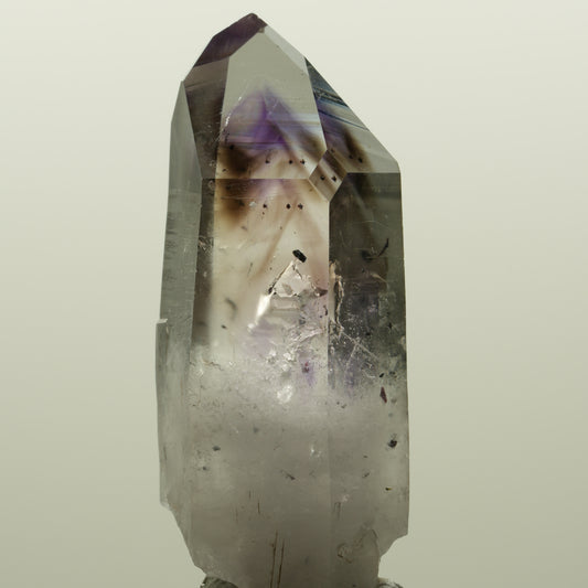 Harlekin Lemurian Phantom Amethyst Spitze Streep Mine, Namibia 47*18*16mm #15049