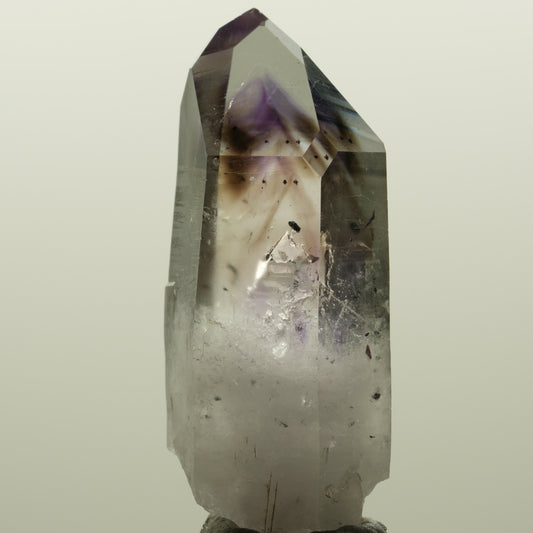 Harlekin Lemurian Phantom Amethyst Spitze Streep Mine, Namibia 47*18*16mm #15049