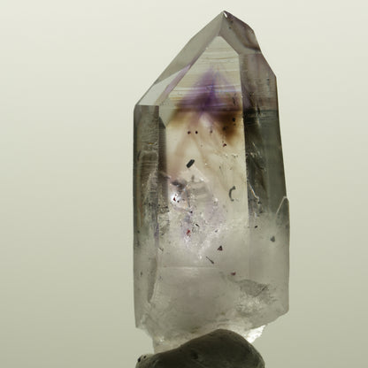 Harlekin Lemurian Phantom Amethyst Spitze Streep Mine, Namibia 47*18*16mm #15049
