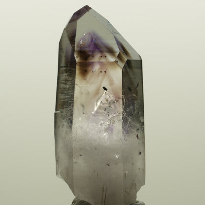 Harlekin Lemurian Phantom Amethyst Spitze Streep Mine, Namibia 47*18*16mm #15049