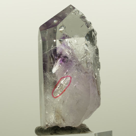 Enhydro Lemurian Phantom Amethyst, Analcim Prehnit 1x Blase Streep Mine Namibia 47*24*19mm #15050