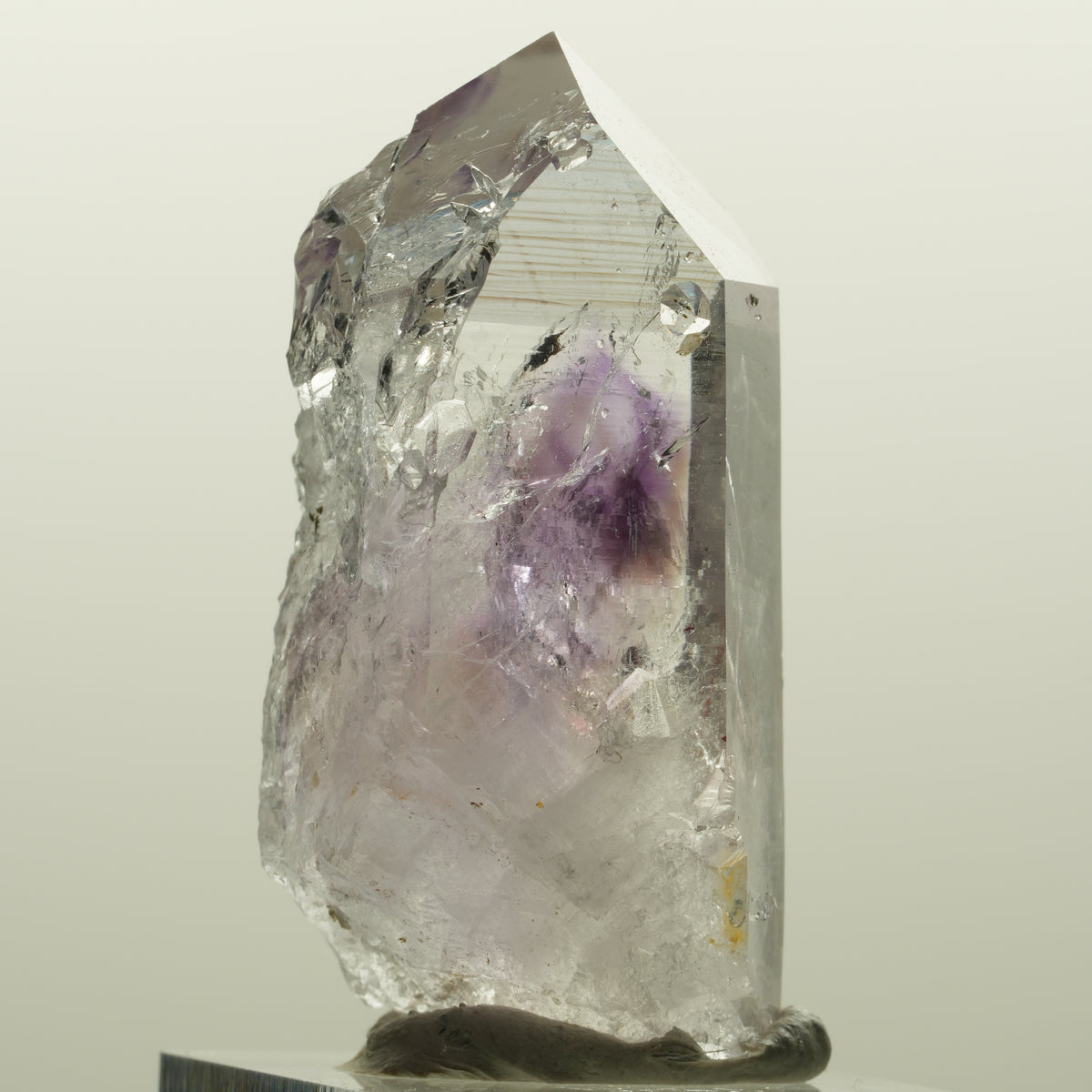 Enhydro Lemurian Phantom Amethyst, Analcim Prehnit 1x Blase Streep Mine Namibia 47*24*19mm #15050