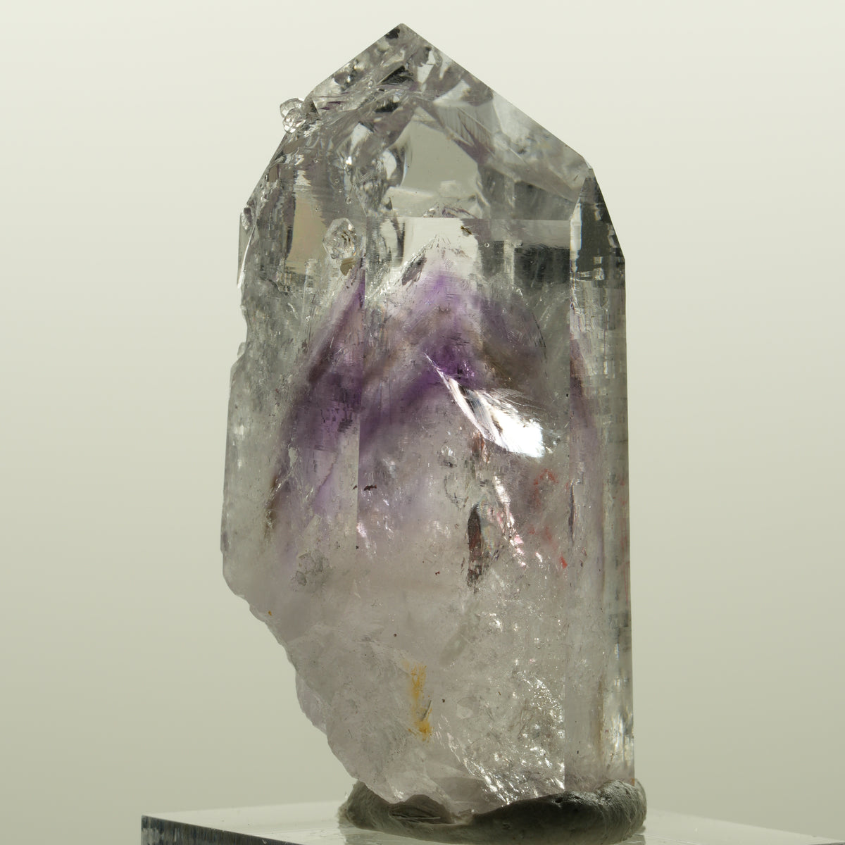 Enhydro Lemurian Phantom Amethyst, Analcim Prehnit 1x Blase Streep Mine Namibia 47*24*19mm #15050