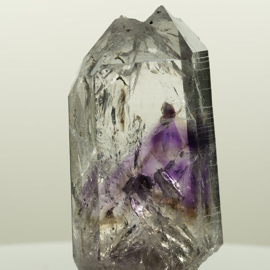 Lemurian Phantom Amethyst mit Prehnit, Hämatit, Epidot Streep Mine, Namibia 53*28*17mm #15051