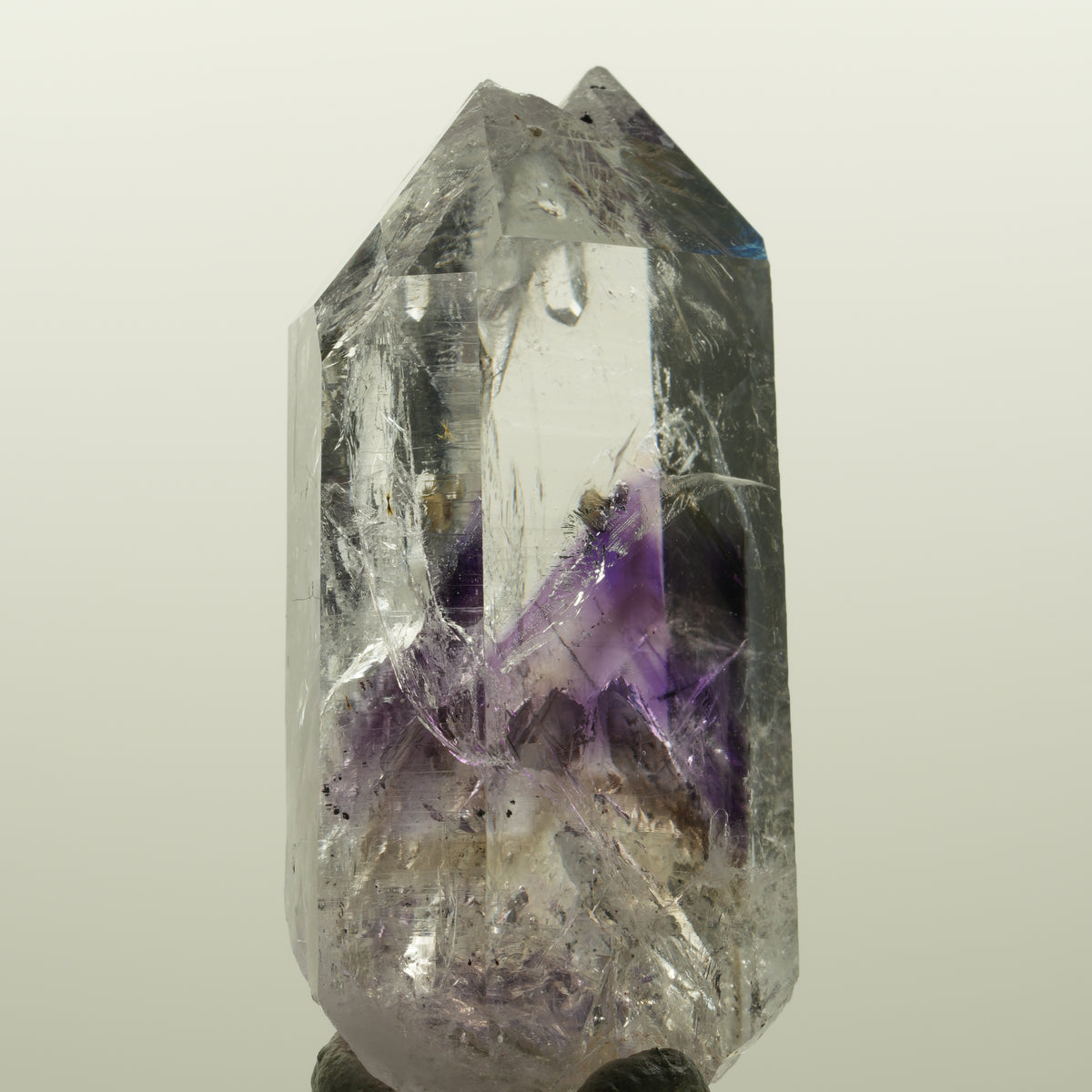 Lemurian Phantom Amethyst mit Prehnit, Hämatit, Epidot Streep Mine, Namibia 53*28*17mm #15051