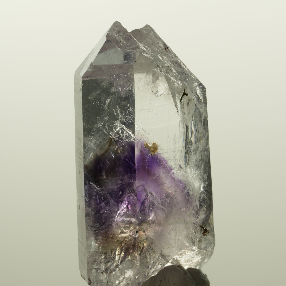 Lemurian Phantom Amethyst mit Prehnit, Hämatit, Epidot Streep Mine, Namibia 53*28*17mm #15051