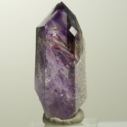 Enhydro Harlekin Skelett Phantom Amethyst Analcim, 4x Blase Streep Mine Namibia 55*24*20mm #15053