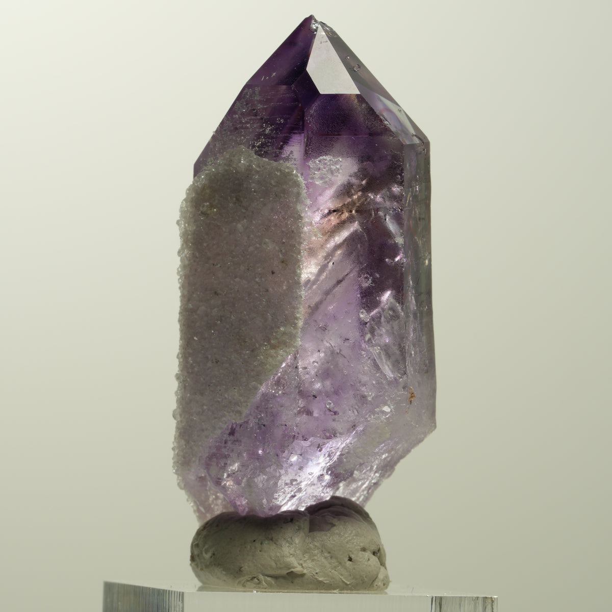 Enhydro Harlekin Skelett Phantom Amethyst Analcim, 4x Blase Streep Mine Namibia 55*24*20mm #15053