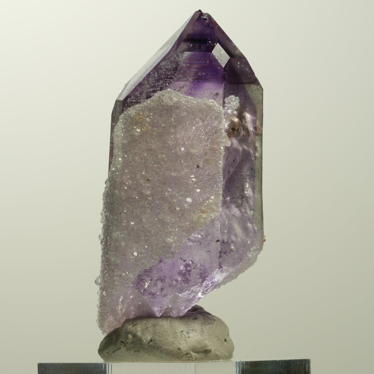 Enhydro Harlekin Skelett Phantom Amethyst Analcim, 4x Blase Streep Mine Namibia 55*24*20mm #15053