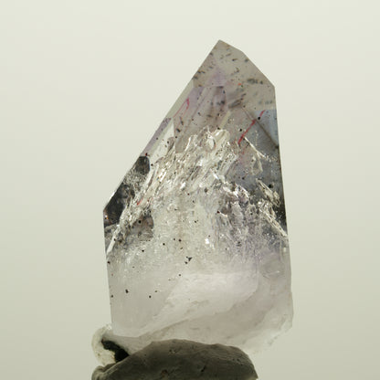 Enhydro Skelett Phantom Amethyst mit Hämatit, große Blase Streep Mine, Namibia 47*26*20mm #15054