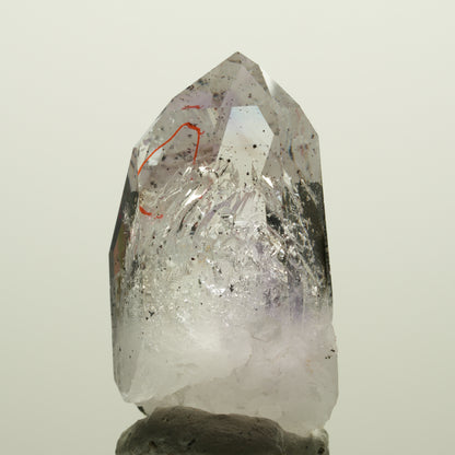 Enhydro Skelett Phantom Amethyst mit Hämatit, große Blase Streep Mine, Namibia 47*26*20mm #15054