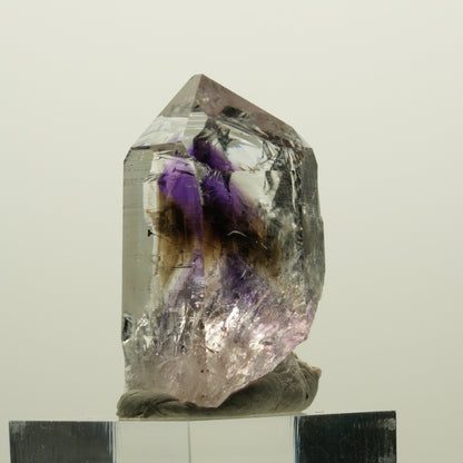 Harlekin Lemurian Phantom Amethyst Spitze Streep Mine, Namibia 38*25*15mm #15056