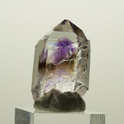 Harlekin Lemurian Phantom Amethyst Spitze Streep Mine, Namibia 38*25*15mm #15056