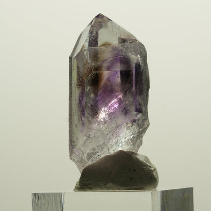 Harlekin Lemurian Phantom Amethyst Spitze Streep Mine, Namibia 43*19*22mm #15057