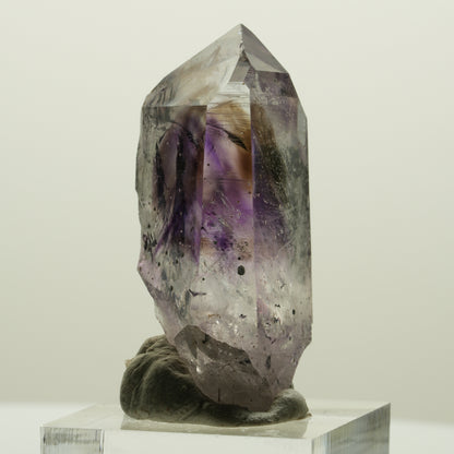Harlekin Lemurian Phantom Amethyst Spitze Streep Mine, Namibia 43*19*22mm #15057