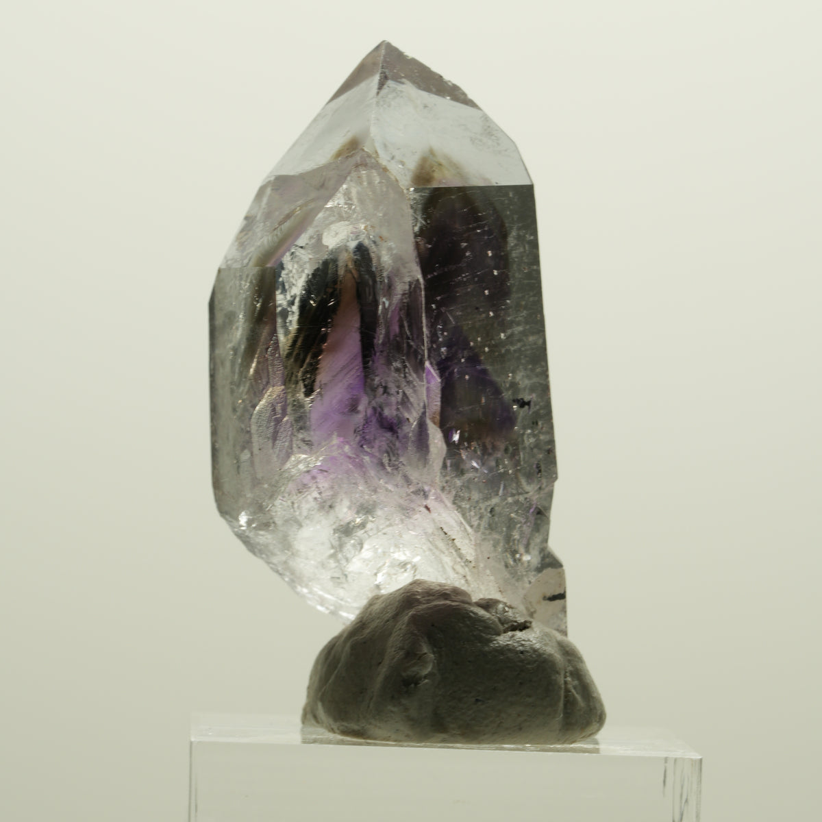 Harlekin Lemurian Phantom Amethyst Spitze Streep Mine, Namibia 43*19*22mm #15057