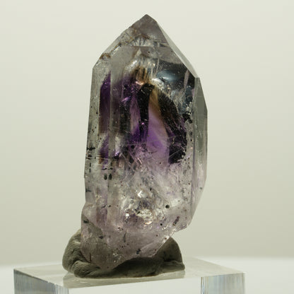 Harlekin Lemurian Phantom Amethyst Spitze Streep Mine, Namibia 43*19*22mm #15057