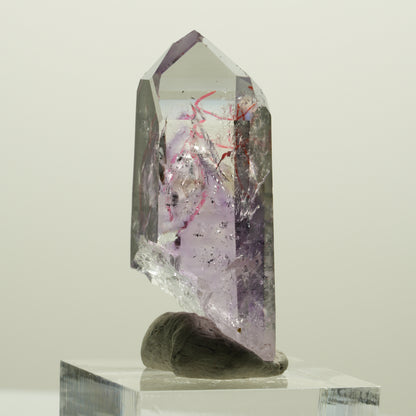 Enhydro Harlekin Skelett Phantom Amethyst, 2x Blase Streep Mine, Namibia 41*24*15mm #15059