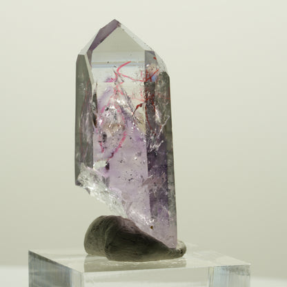Enhydro Harlekin Skelett Phantom Amethyst, 2x Blase Streep Mine, Namibia 41*24*15mm #15059