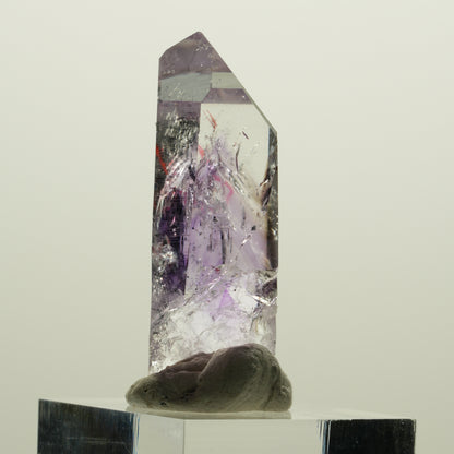 Enhydro Harlekin Skelett Phantom Amethyst, 2x Blase Streep Mine, Namibia 41*24*15mm #15059