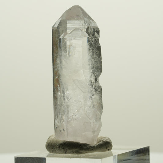 Lemurian Skelett Phantom Amethyst mit Hämatit Streep Mine, Namibia 44*17*15mm #15061