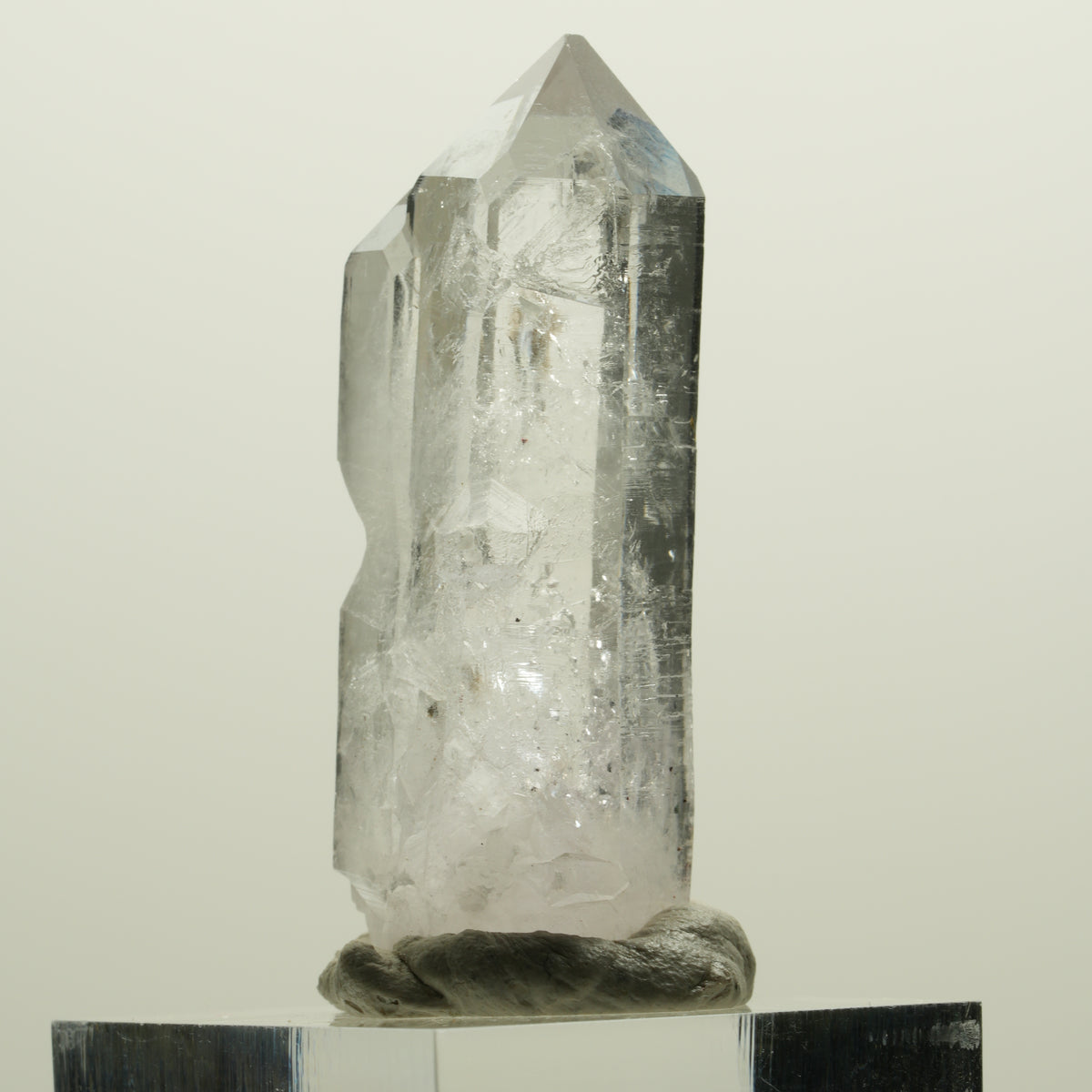 Lemurian Skelett Phantom Amethyst mit Hämatit Streep Mine, Namibia 44*17*15mm #15061
