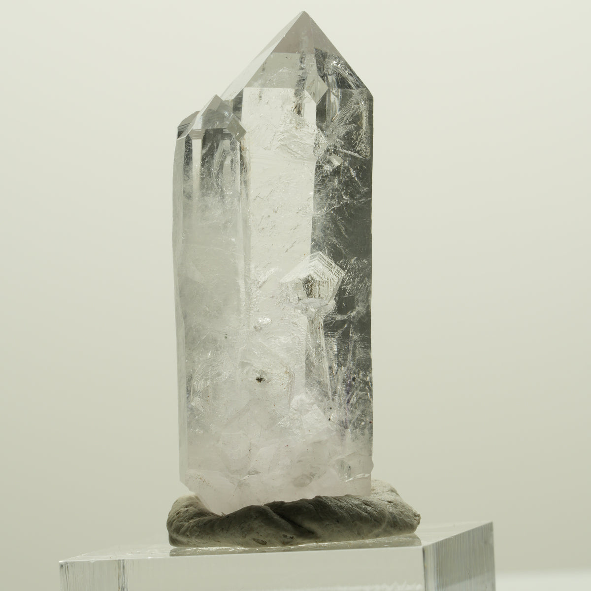 Lemurian Skelett Phantom Amethyst mit Hämatit Streep Mine, Namibia 44*17*15mm #15061