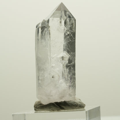 Lemurian Skelett Phantom Amethyst mit Hämatit Streep Mine, Namibia 44*17*15mm #15061