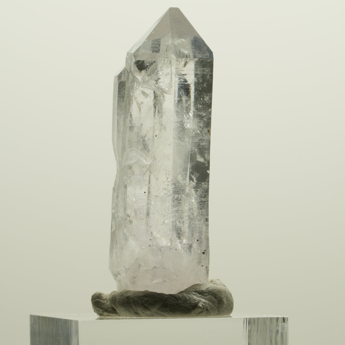 Lemurian Skelett Phantom Amethyst mit Hämatit Streep Mine, Namibia 44*17*15mm #15061