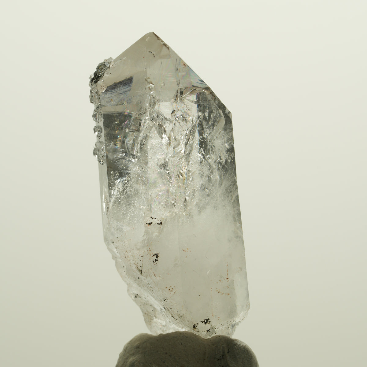 Seltene Skelett Phantom Rauchquarz mit Analcim Streep Mine, Namibia 49*19*19mm #15062